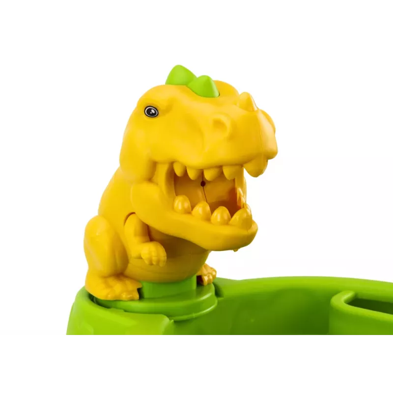 LEAN TOYS Smėlio kibirėlių rinkinys su dušo laistytuvu ir dinozaurų formelėmis