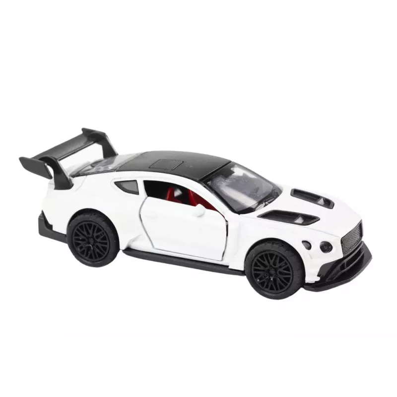 LEAN TOYS Automobilis Sportinis automobilis 1:32 Friction Drive Pearl White