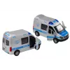 LEAN TOYS Policijos automobilis 1:32 su atsidarančiomis durimis, šviesomis, garsais ir varikliuku