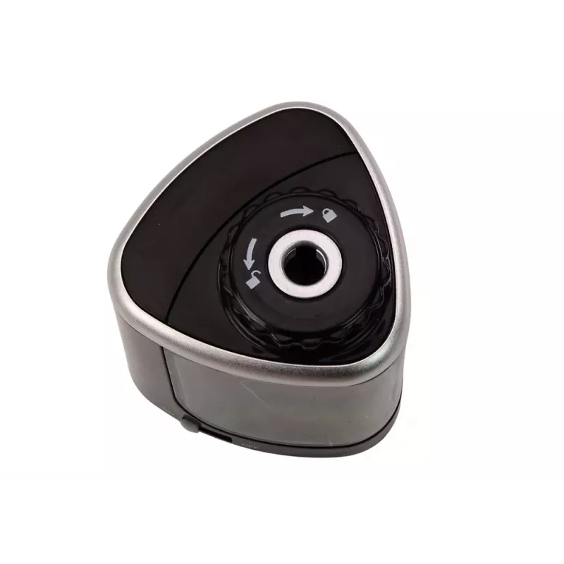 LEAN elektrinis drožtuvas, juodas, skirtas kreidelėms ir pieštukams 6-8 mm