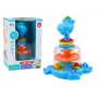 LEAN TOYS Begemoto Suktukas Su Kamuoliukais Kūdikiams Mėlynas