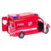 LEAN TOYS Fire Truck Lights Sounds Opening Doors Drive Red