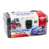 LEAN TOYS Spyruoklių rinkinys lagamine, 25 vnt. Kelio ženklai, Automobiliai