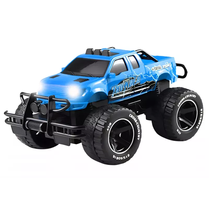 LEAN TOYS nuotoliniu valdymu visureigis RC 1:14 mėlynas