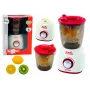 LEAN TOYS Blenderis vaikams su besisukančiomis švieselėmis, garso efektais ir 3 žaidimo vaisiais