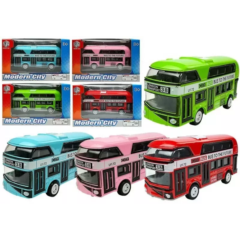 LEAN TOYS Stacking Drive Bus 4 Colours