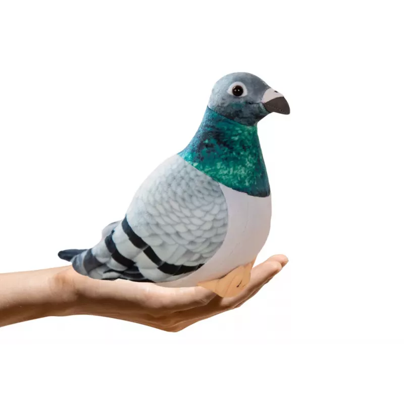LEAN TOYS Plush Gray Crested Pigeon Mascot 20cm