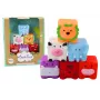 LEAN TOYS Minkšti edukaciniai vonios blokeliai Gyvūnai