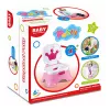LEAN TOYS Interaktyvus rožinis puodukas su karūnos formos muzikiniu tualetu vaikams 5 viename