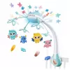 LEAN TOYS Crib Carousel Projector Remote Control Melodies Animal Sounds Blue