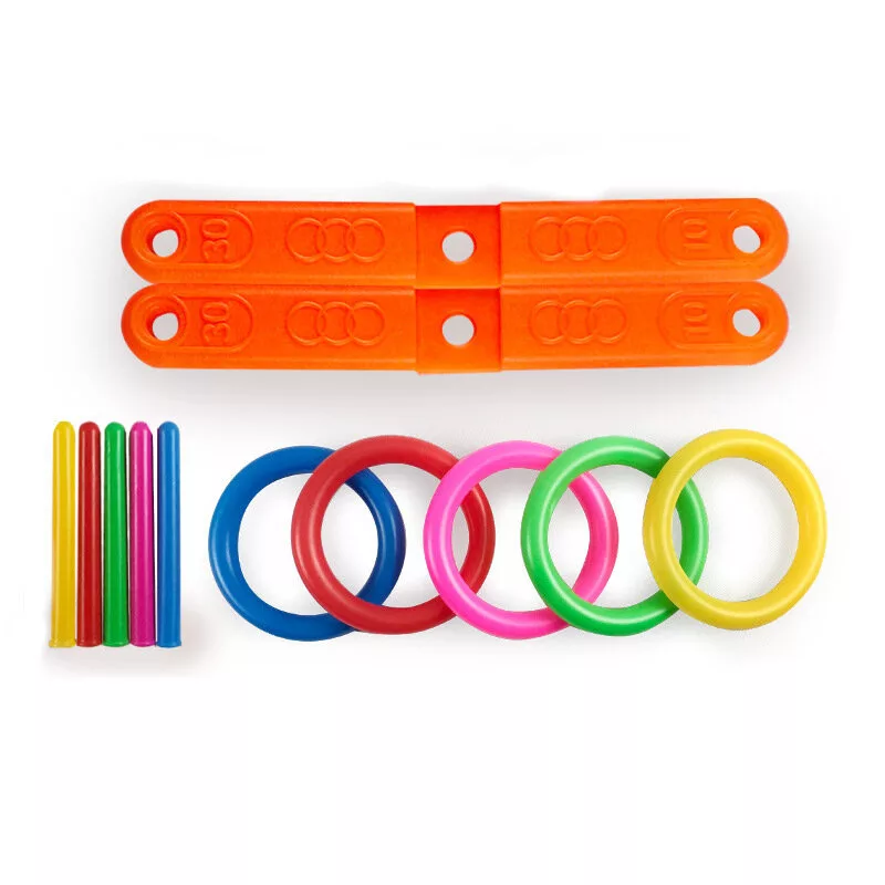 LEAN TOYS Skill Game Throwing a Hoop at the Target Colorful