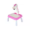LEAN TOYS Unicorn Drawing Projector with Markers and Inserts, Pink