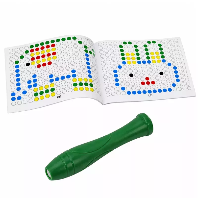 LEAN TOYS Educational Magnetic Board Dinosaur Pad Puzzle Green