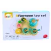 LEAN TOYS Arbatos ir kavos rinkinys vaikams medinis 15 dalių