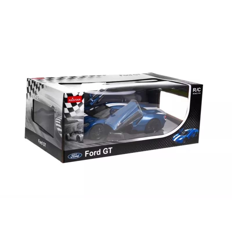 RASTAR RC automobilis su nuotolinio valdymo pultu Ford GT 1:14 atidaromos durys mėlyna