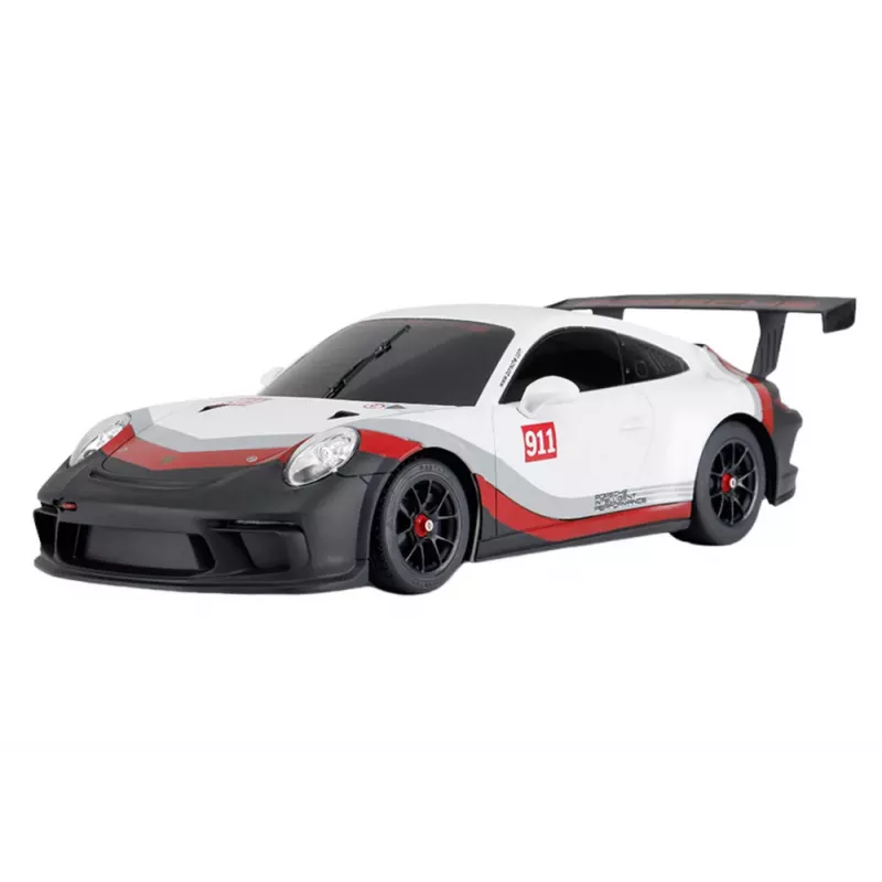 RC automobilis 1:18 Rastar Porsche 911 GT3 balta-pilka