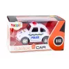 LEAN TOYS Classic Police Car 1:38 Drive Lights Sounds White