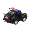 LEAN TOYS Classic Police Car 1:38 Drive Lights Sounds Black