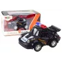 LEAN TOYS Classic Police Car 1:38 Drive Lights Sounds Black