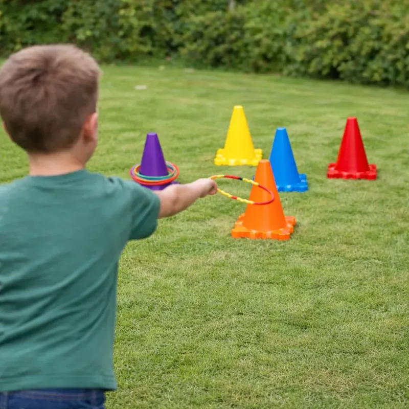 LEAN TOYS Sportinių įgūdžių žaidimų rinkinys „Pataik į taikinį“ 3v1