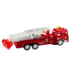LEAN TOYS Gaisrinis automobilis raudonas su strėle, šviesomis ir garsais