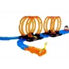 LEAN TOYS lenktynių trasa su 4 kilpomis, dviem 181 cm automobiliais