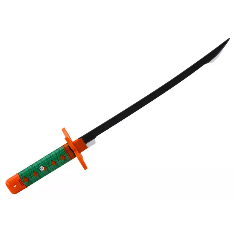 LEAN TOYS Nichirin Samurai Sword Battery Operated Comfortable Grip Green Sound