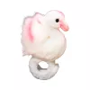 LEAN TOYS Plush Swan Mascot Wristband Bracelet Hand White