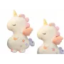 LEAN TOYS Plush Mascot Cuddly Toy Cute Unicorn White 50cm