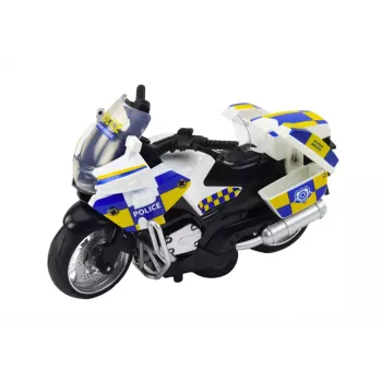 LEAN TOYS Policijos motociklas su trinties pavara, baterijomis maitinamais šviesos ir garso efektais