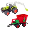 LEAN TOYS Žemės ūkio traktorius su sėjamąja ir rotaciniu griebtuvu nuotoliniu valdymu 2.4G