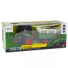 LEAN TOYS Žemės ūkio traktorius su priekaba ir šakėmis nuotoliniu valdymu RC 2.4G