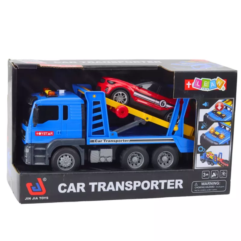 LEAN TOYS Vilktuvas Pagalba kelyje Lengvasis automobilis Šviesos Garsai