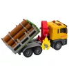 LEAN TOYS Timber Crane Truck Lights Sounds Yellow 1:14