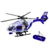 LEAN TOYS Policijos sraigtasparnis su kabliu, neštuvais, šviesomis ir garsais 1:12
