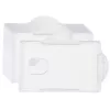LEAN Horizontal ID Card Case, Hard Plastic, Transparent 10pcs