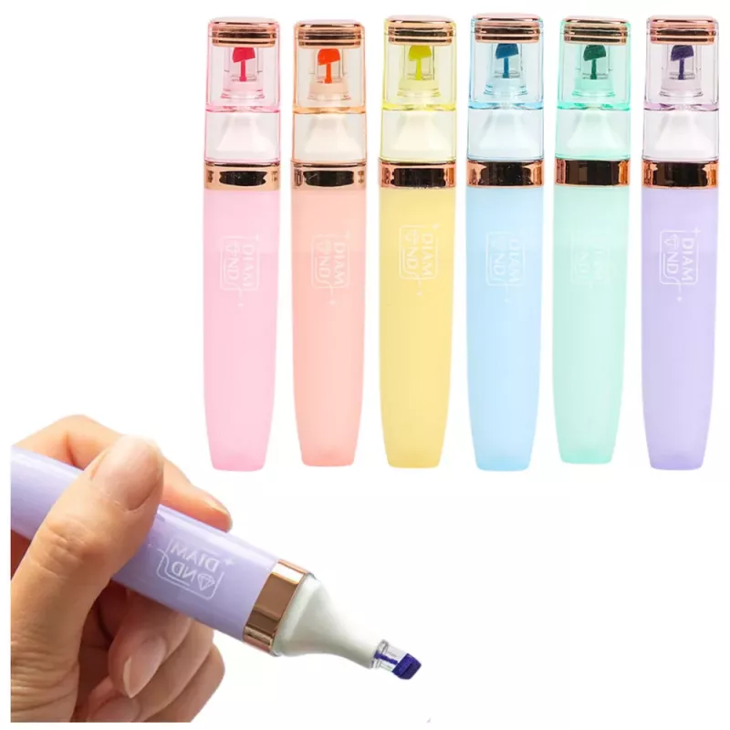 LEAN Highlighter Set Pastel Gold Color Elements 6 vnt.