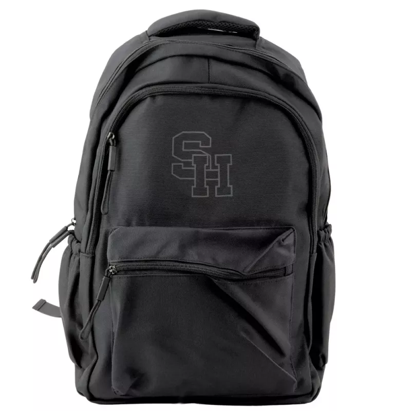 LEAN City School Backpack Middle Compartment SH Black 38cm 20L