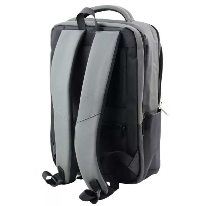 LEAN City Business Backpack USB Laptop Pocket Black Gray 16L 41cm