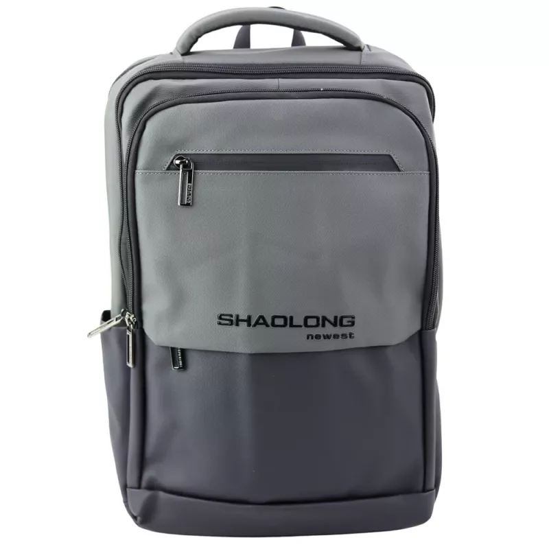 LEAN City Business Backpack USB Laptop Pocket Black Gray 16L 41cm