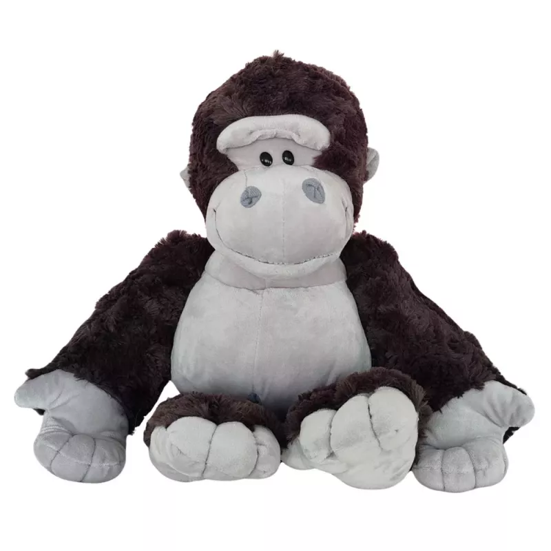 LEAN TOYS Plush Mascot Cuddly Toy Gorilla Dark Gray 22cm