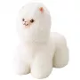 LEAN TOYS Minkštas žaislas Llama Baltas 40 x 40 cm
