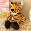LEAN TOYS Plush Mascot Cuddly Toy Tiger Orange Striped 23cm