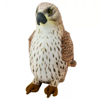 LEAN TOYS Minkštas žaislas Sakalas Keleivis Paukštis Rudas 30cm