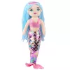 LEAN TOYS Plush Mermaid Cuddly Toy Holographic Tail Pink-Blue 48cm