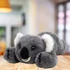 LEAN TOYS Plush Koala Bear Lying Grey 30cm