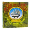 LEAN TOYS Collectible Model Decorative Pirate Sailing Ship Black 20x20cm
