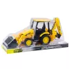 LEAN TOYS Construction Excavator With Drive Movable Two Buckets Yellow