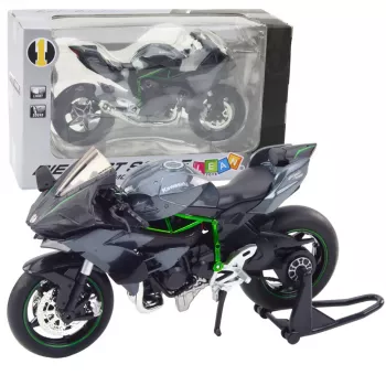 LEAN TOYS Sportinis motociklas Metalas Šviesos Garsai Pilka 1:12