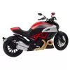 LEAN TOYS Sportinis motociklas Metalas Šviesos Garsai Auksinė Raudona Elementai 1:12